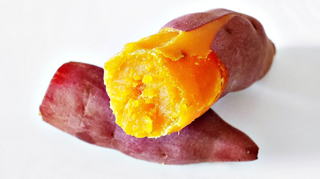 オレンジ芋の焼き芋