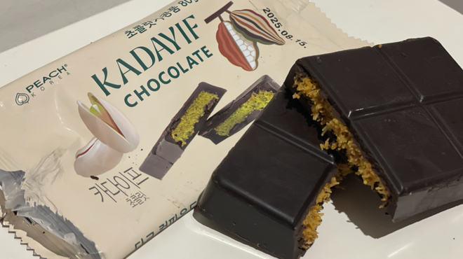 韓国のコンビニで購入したドバイチョコ