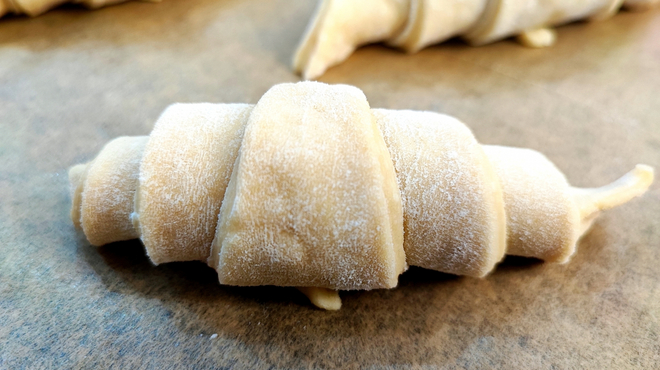 手間のかかるクロワッサンの生地