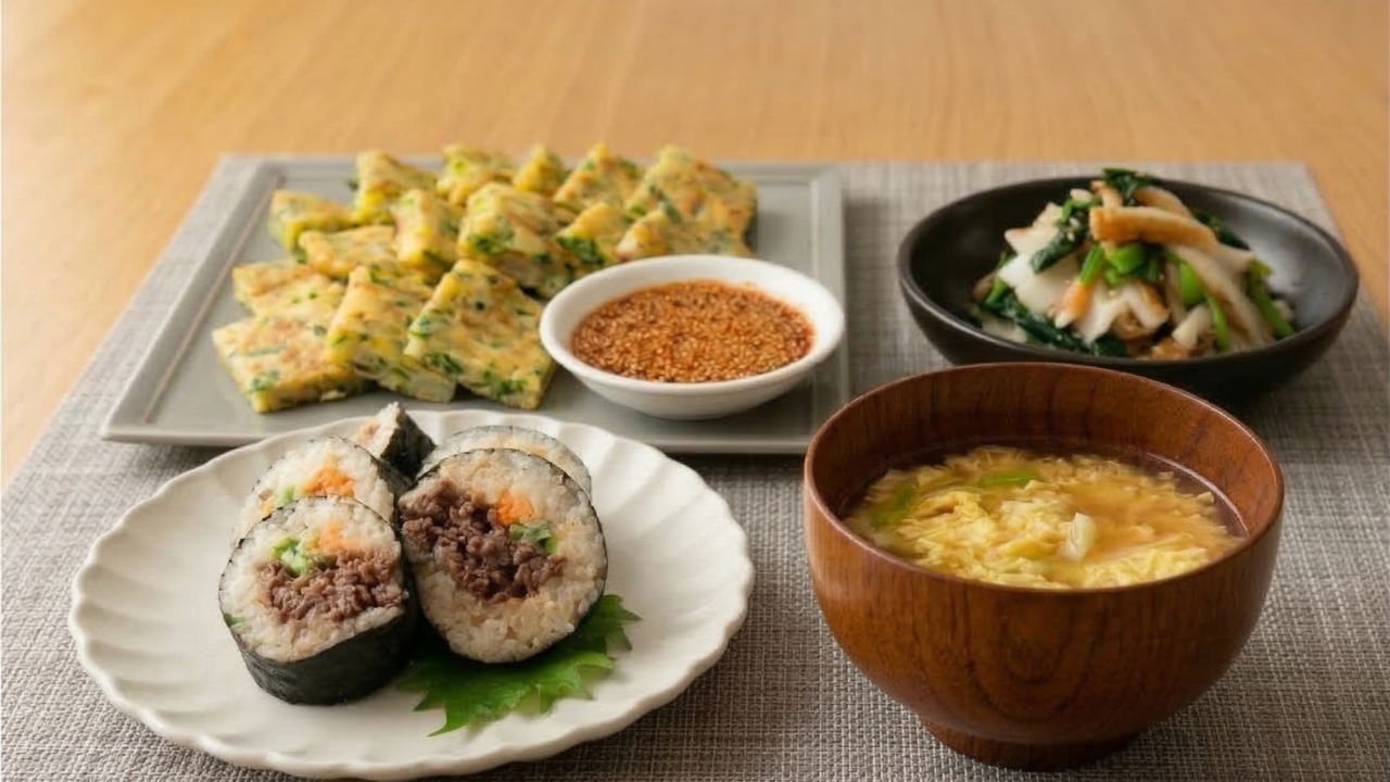 チヂミに合う献立は？主食・主菜・副菜・汁物のおすすめ組み合わせ