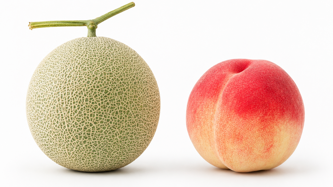 「右と左」“野菜”に分類されるのはどっち？メロンと桃…正解は？