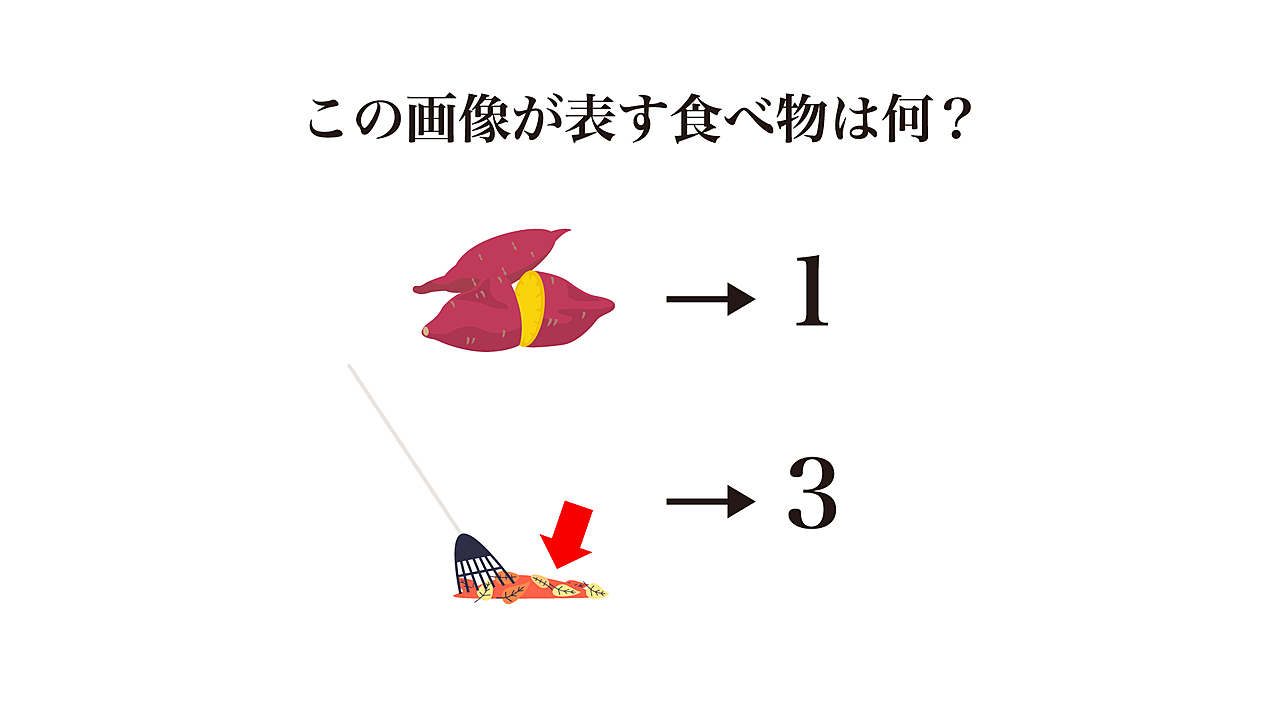 【謎解きクイズ】この画像が表す食べ物はなに？正解は…