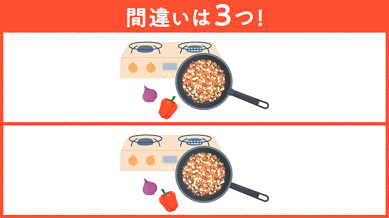 【間違い探し】難易度★☆☆この絵の中に隠れた答えは全部で3つ！正解に...「スムーズに解けた」