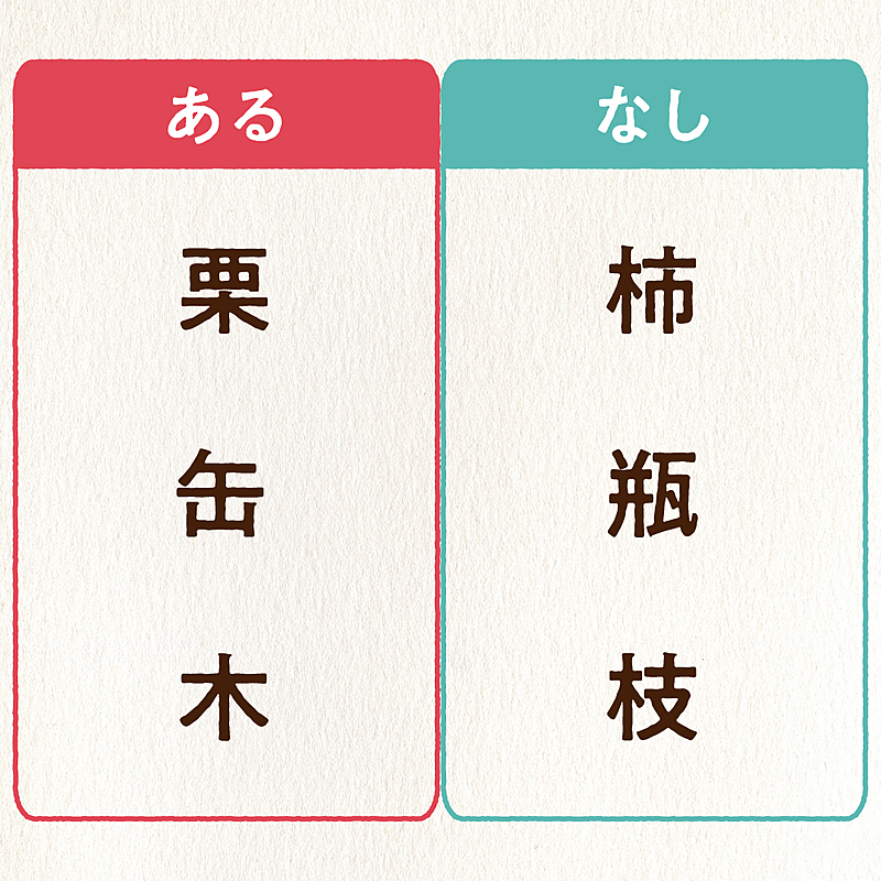 あるなしクイズ 栗 にあって 柿 にないものなーんだ 気になる正解は クラシル