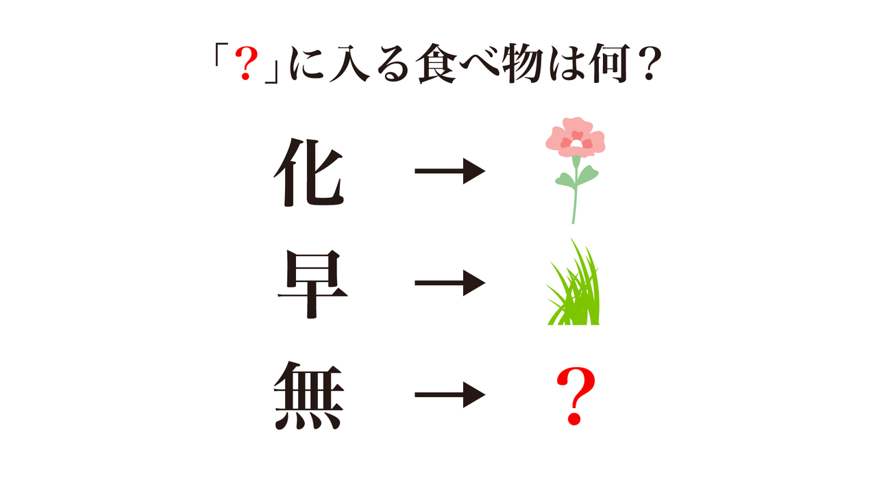 【クイズ】「？」に入る食べ物はなに？答えにちなんだレシピもご紹介！正解に…「スッキリ！」