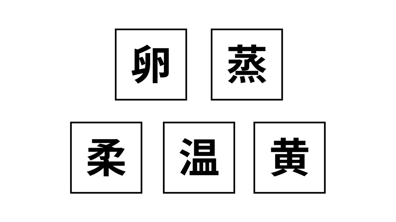 【クイズ】この5つの文字は何の食べ物を表している？気になる正解に...「それだ！」　