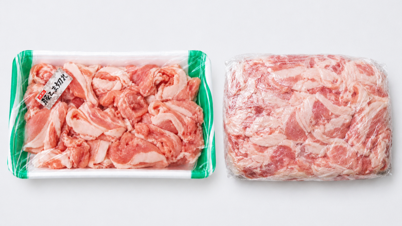 豚こま肉「右と左」冷凍するならどっち？知っておきたい！解凍後も美味しく食べるコツ
