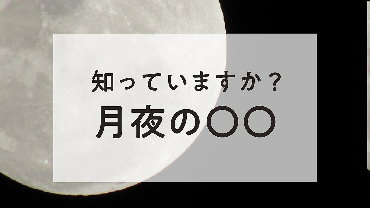「月夜の 」ヒントは冬の旬食材が入ります！知らないと恥ずかしいことわざクイズ クラシル