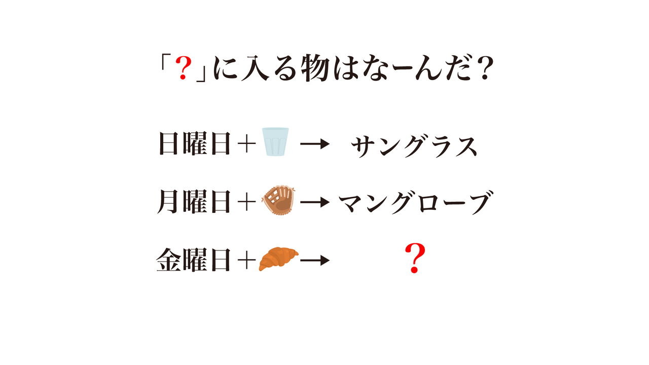 【クイズ】「？」に入る調理器具は？イラストをよくみると…「発見！」「ひらめいた！」