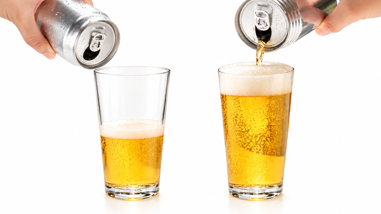 ビール「分けて注ぐ」「一気に注ぐ」どっちが苦くない？注ぎ方で苦みが変わる。気になる正解は…