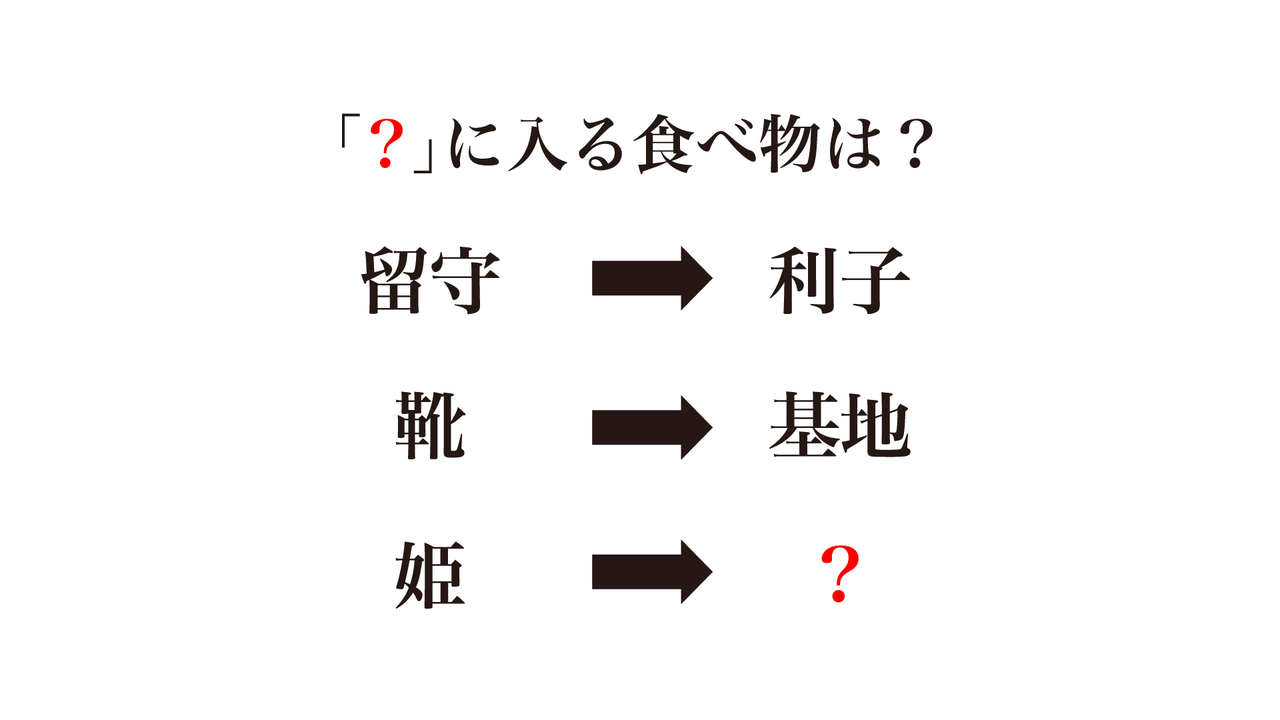 【クイズ】「?」に入る食べ物は何?答えにちなんだレシピもご紹介!正解は…