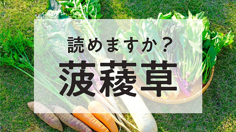 菠薐草 これ読めますか 身近な食材の知らなかった漢字表記 気になる正解は クラシル