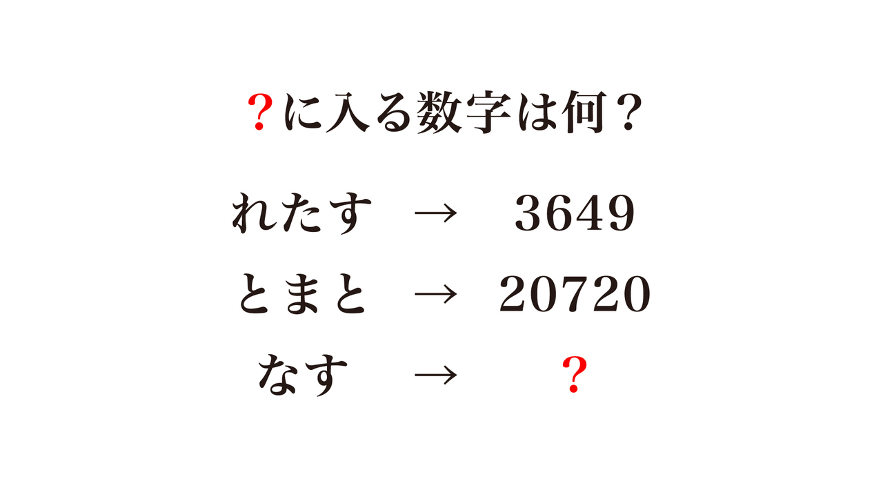 【謎解きクイズ】「？」に入る数字は何？答えにちなんだレシピもご紹介！正解に…「なるほど！」