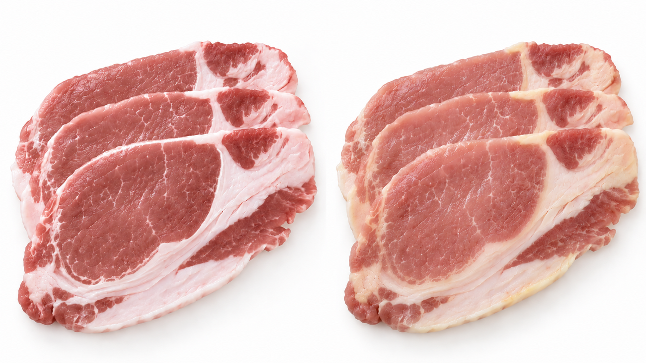 豚ロース肉「右、左」どっちを買うべき？脂の色で分かる新鮮なお肉の選び方に…「そうなんだ！」