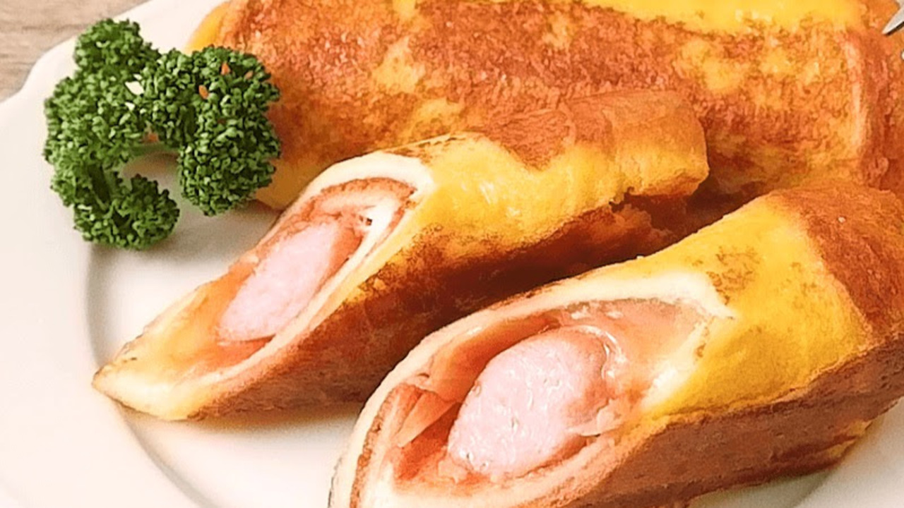 「どうやって作るの？」「食パンとは思えない」カリッ＆ふわふわ“ウインナーロール”