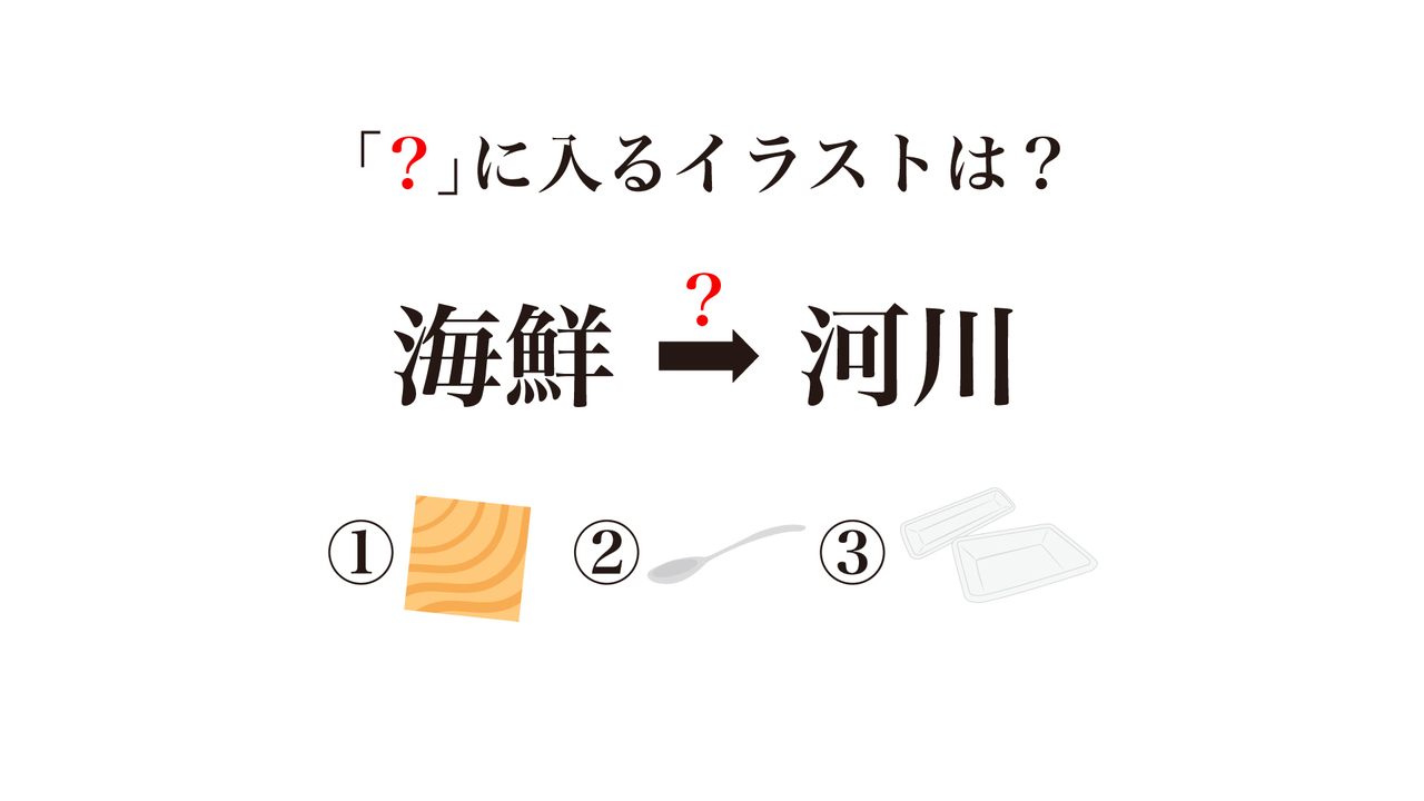 【クイズ】「？」に入るイラストは①②③どれ？答えにちなんだレシピもご紹介！正解は…