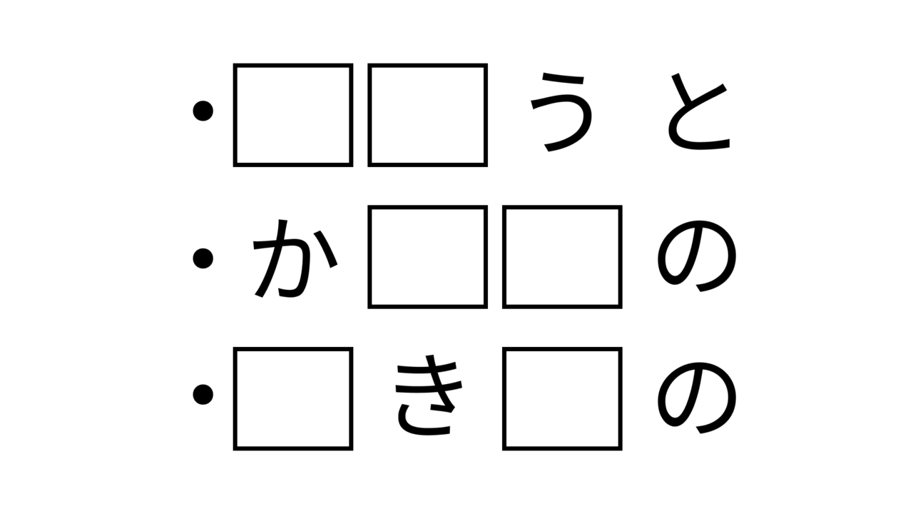 【クイズ】共通して入る2文字の食べ物、わかる？正解に…「それだ！」