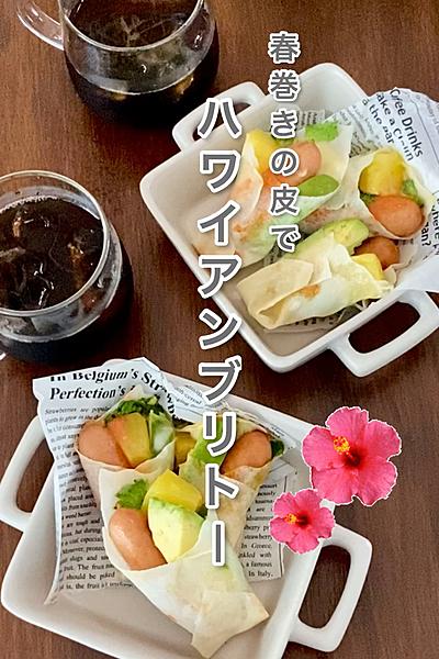 簡単　ハワイアンブリトー🌺