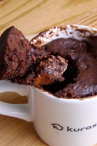 レンジで2分！材料4つでマグカップ蒸しパン作り方！