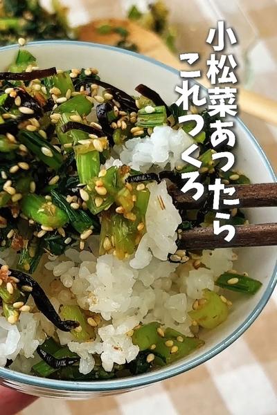 家族が喜ぶ！ごはんがすすみすぎる！無限小松菜