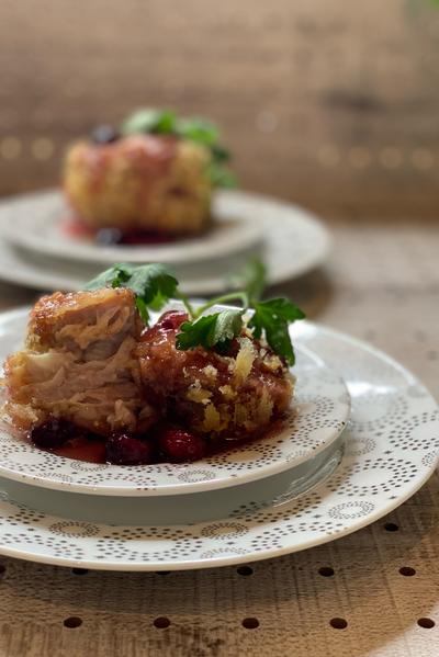 ﾄﾛﾄﾛ豚ﾊﾞﾗかたまり肉のｸﾗﾝﾍﾞﾘｰｿｰｽ^^