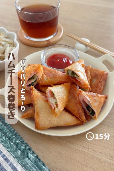 パリパリとろ〜り『ハムチーズ春巻き』