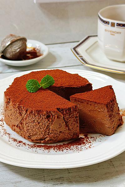 【プリンミクスで作る】濃厚プリンチョコケーキ