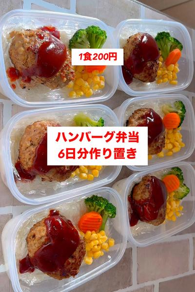 【ワンパン】【ハンバーグ弁当】