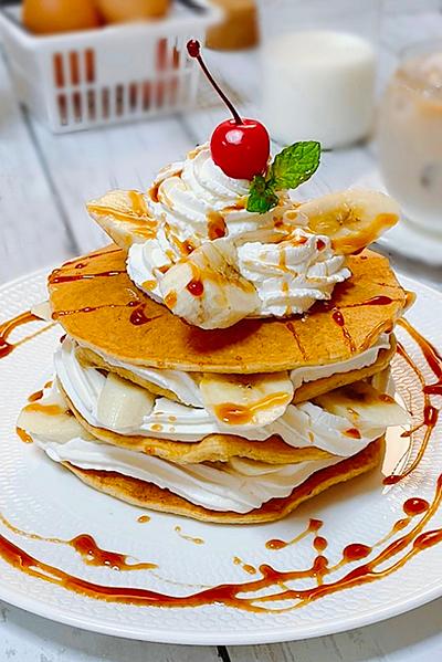 オートミールでお洒落なパンケーキ