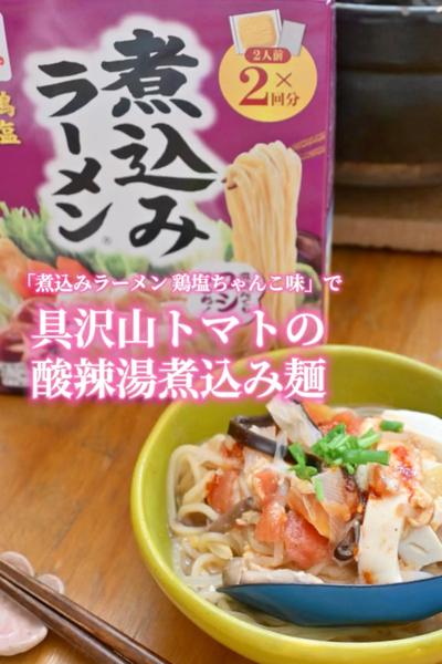 具沢山トマトの酸辣湯煮込み麺