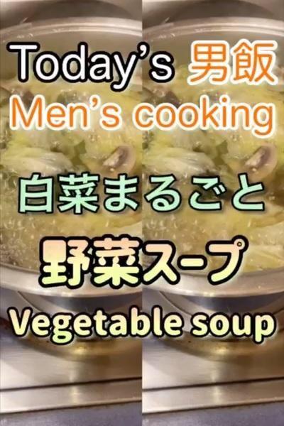 白菜まるごと野菜スープ‼︎

材料(9食...