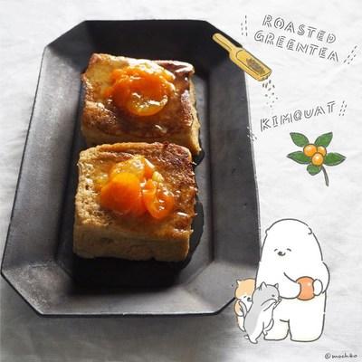 🐈ほうじ茶のフレンチトースト🐕﻿