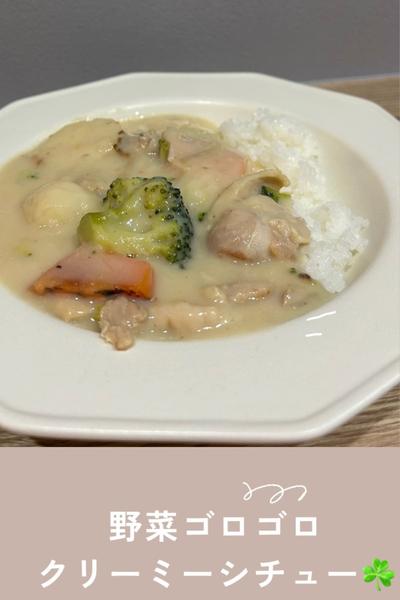 野菜ゴロゴロ🥦　クリーミーシチュー☘️
