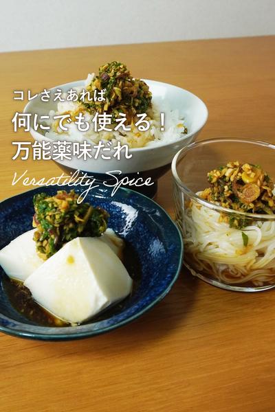 万能。夏の薬味だれ