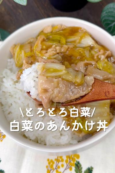 白菜のあんかけ丼