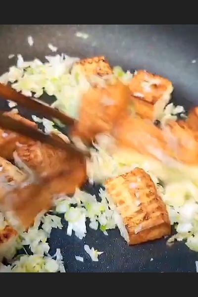 厚揚げのねぎ塩柚子胡椒焼き