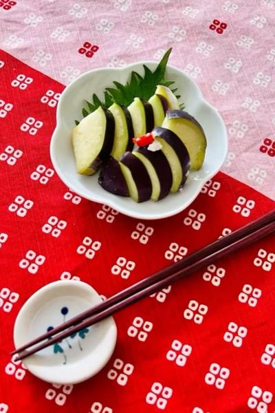 水茄子の塩麹浅漬け🍆