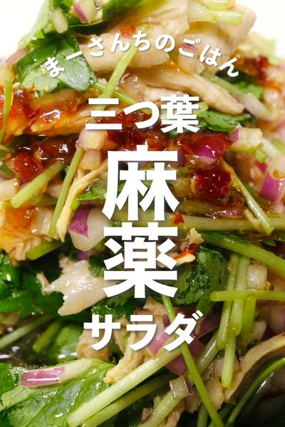\ハマりすぎ危険/三つ葉☘️麻薬サラダ