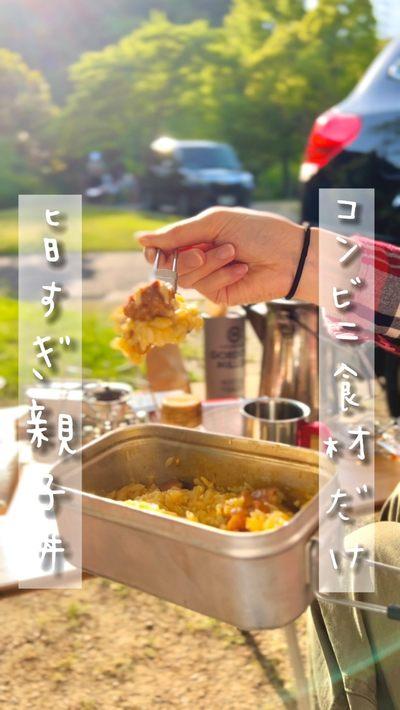 デイキャンで作ったコンビニ食材だけで親子丼がびっく