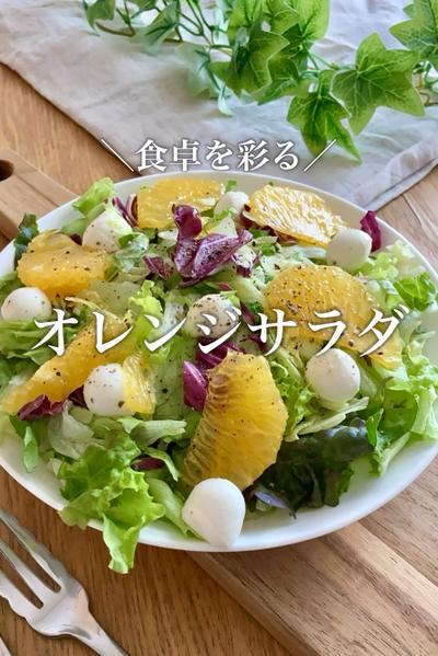 彩りオレンジサラダ
