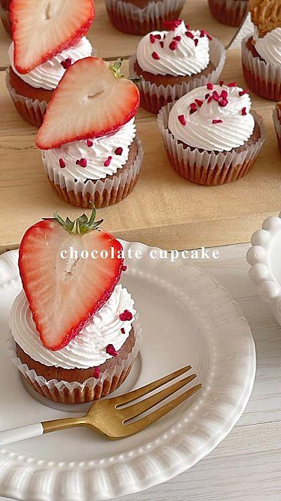 簡単で美味しいチョコカップケーキ