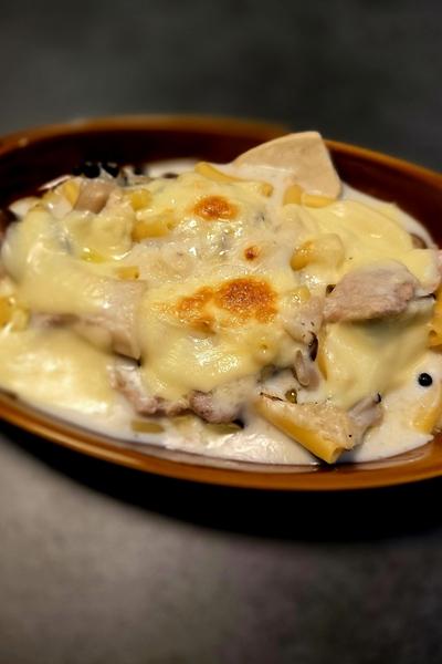 きのこたっぷりマカロニグラタン