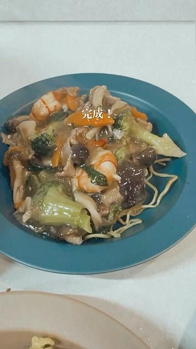 あんかけ焼きそばの作り方。