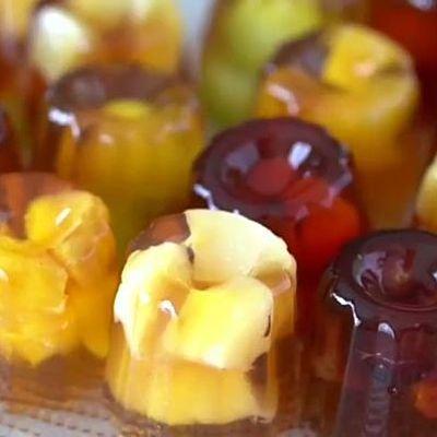 紅茶フルーツゼリー