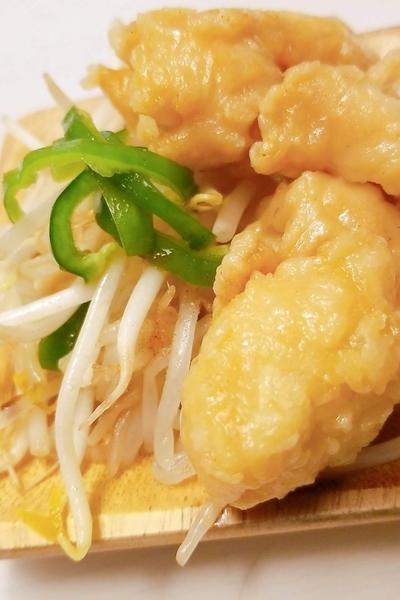【野菜たっぷり】唐揚げのもやし炒め