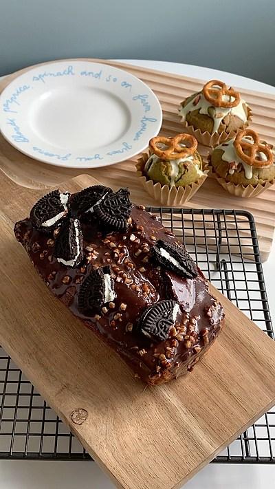 HMで作るマーブルパウンドケーキ🌼