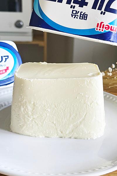 材料3つ！パックそのままレアチーズケーキ作り方