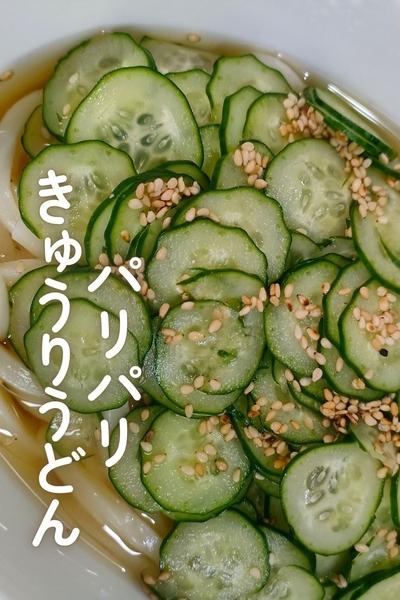 簡単シンプルうまい！パリパリきゅうりうどん