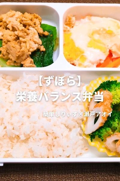 【ずぼら】栄養バランス弁当