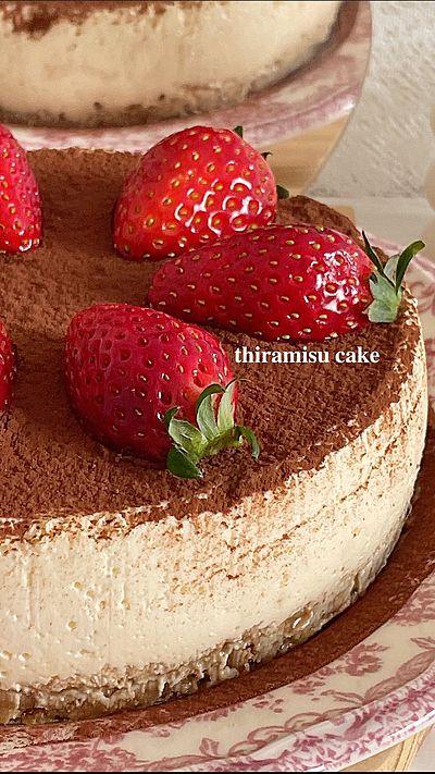 簡単ティラミスケーキ🧀☕️🤍